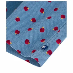 Petit Bateau Robes|Robe Volants Pommes Velours Côtelé Coton Bio |