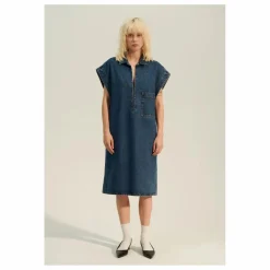 BELLEPIECE Robe Zafra Denim | Dark Blue