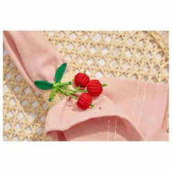 Coro Cora Rond de serviette Cerises | Rouge Hot