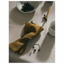 Ferm Living Rond de serviette en laiton - Set de 4 |