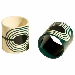 Maison Sarah Lavoine Ronds de serviette laqués Mirage - Set de 2 |