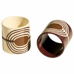 Maison Sarah Lavoine Art De La Table|Ronds de serviette laqués Mirage - Set de 2 |