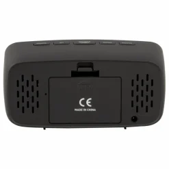 Present Time Réveil oval LED Silver | Noir Discount