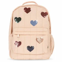 Enfant Konges Sløjd Sac à Dos Matelassé Juno Coeurs Brodés |