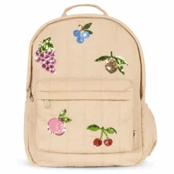 Enfant Konges Sløjd Sacs, Petite Maroquinerie|Accessoires De Mode|Sac à Dos Matelassé Juno Fruits Brodés |