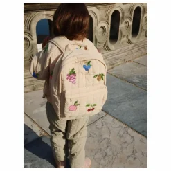 Enfant Konges Sløjd Sacs, Petite Maroquinerie|Accessoires De Mode|Sac à Dos Matelassé Juno Fruits Brodés |