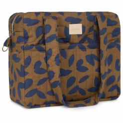 Online Nobodinoz Sac à langer imperméable Hyde Park Blue Leaves | Bleu