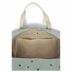 Rose in April Sac à langer Raphaël imprimé cœurs | Bleu ciel Sale