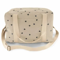 Rose in April Sac à langer Raphaël imprimé cœurs |