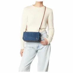 Jérôme Dreyfuss Sac Bobi Croûte Velours | Bleu jean