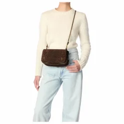 Hot Jérôme Dreyfuss Sac Bobi Croûte Velours Léopard | Marron