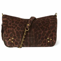 Femme Jérôme Dreyfuss Sac Bobi S Croûte Velours Léopard |