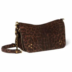 Femme Jérôme Dreyfuss Sac Bobi S Croûte Velours Léopard |
