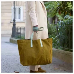 La cerise sur le gâteau Sac cabas en coton bio Iona | Gold Hot