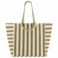 Hot Rose in April Sac cabas rayé Elisa | Olive