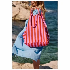 Rose in April Sac cabas rayé Elisa | Rouge Clearance