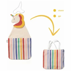 Enfant Play and Go Rangements|Patères, Paniers Enfant|Sac de rangement Toto - Licorne |
