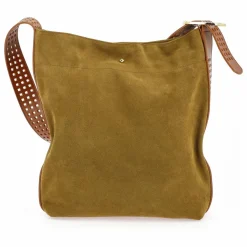 Hot herbert frère soeur Sac Le Enzo Cran Velours | Tabac