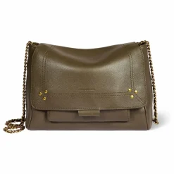 Jérôme Dreyfuss Sac Lulu M Chèvre | Vert kaki