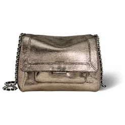 Femme Jérôme Dreyfuss Sac Lulu M Lamé |