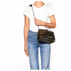 Femme Jérôme Dreyfuss Sac Lulu M Lamé |