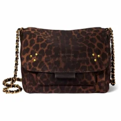 Femme Jérôme Dreyfuss Sac Lulu S Croûte Velours Léopard |