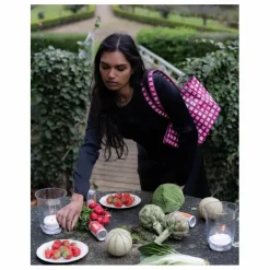 Kabas Sac Lunch bag avec doublure isotherme | Rose fuschia