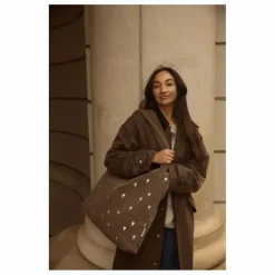 New Studio Noos Sac mom-bag Hearts | Marron