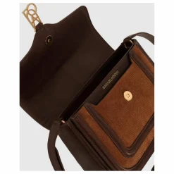 Maria de la Orden Sac Noah Velours Côtelé et Cuir | Camel Sale