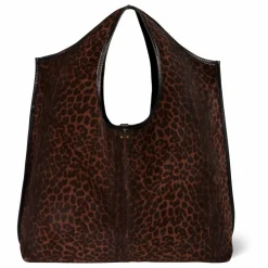 Outlet Jérôme Dreyfuss Sac Paco Croûte Velours Léopard | Marron