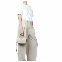 Jérôme Dreyfuss Sac Pepito S Grainé | Ecru Clearance