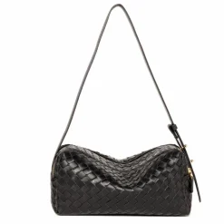 Femme Elleme Sac Trousse Cuir Tressé |