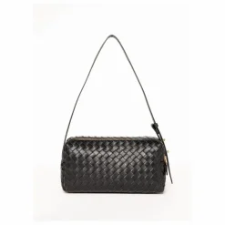 Femme Elleme Sac Trousse Cuir Tressé |