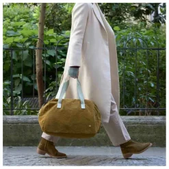 Best La cerise sur le gâteau Sac week-end en coton bio Iona | Gold