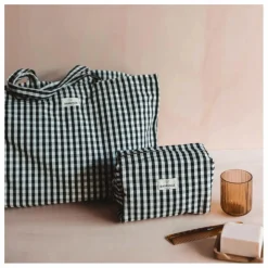 Gabrielle Paris Sac week-end Vichy | Noir Hot