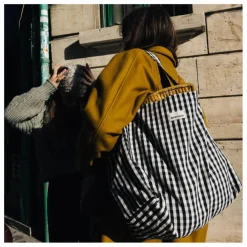 Gabrielle Paris Sac week-end Vichy | Noir Hot