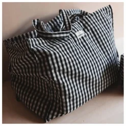 Gabrielle Paris Sac week-end Vichy | Noir Hot