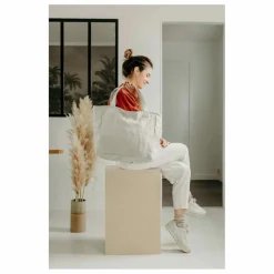 Clearance Adorna Sac zippé en lin Naturel