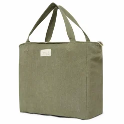 Adorna Sac zippé en lin | Vert kaki Hot