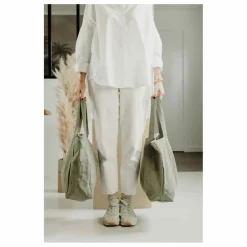 Adorna Sac zippé en lin | Vert kaki Hot