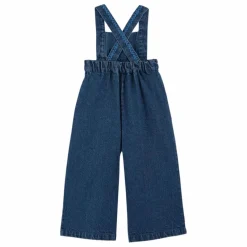 New Emile et Ida Salopette en Jean Brodée | Bleu