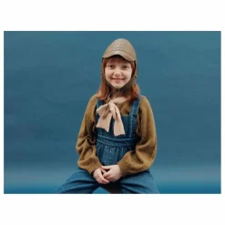 New Emile et Ida Salopette en Jean Brodée | Bleu