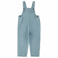Piupiuchick Salopette en Jean Cœurs | Bleu Clair Clearance