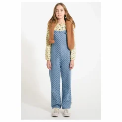 Piupiuchick Salopette en Jean Cœurs | Bleu Clair Clearance