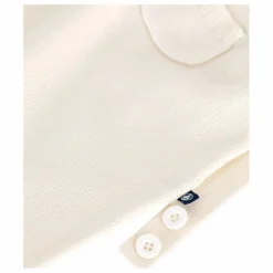 Petit Bateau Salopette Maille Laine | Ecru Clearance