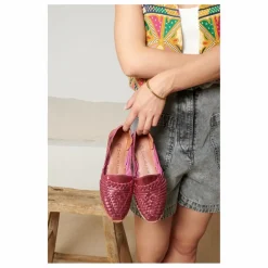 Mapache Sandales Alegre Métallisées | Rose Discount