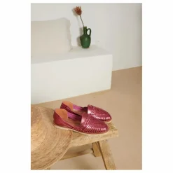 Mapache Sandales Alegre Métallisées | Rose Discount