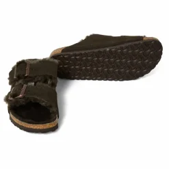 BIRKENSTOCK Sandales Arizona Shearling - Collection Adulte | Chocolat Sale