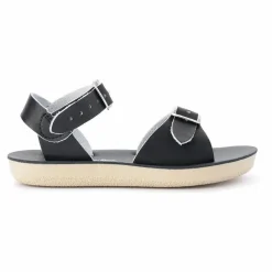 Salt-Water Sandales Cuir Waterproof Surfer | Noir