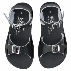 Salt-Water Sandales Cuir Waterproof Surfer | Noir